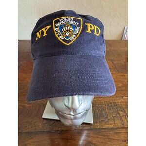 NYPD Baseball Cap Hat New York City Police Department Adjustable Size Cotton